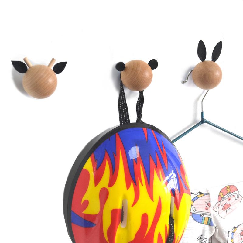 Baby Nursery Hooks - Moderne minimalistische houten haakjes kinderkamer cartoon