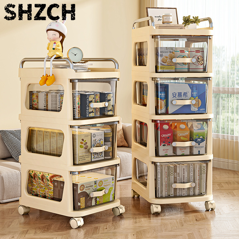 Baby Nursery Cart - Multifunctionele snackkar, mobiele organizer, houder voor