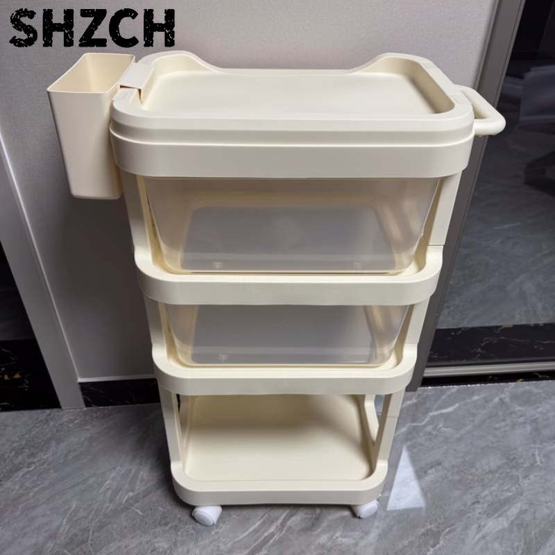 Baby Nursery Cart - Meerlaags rollend babykarretje, verplaatsbare opbergorganizer voor