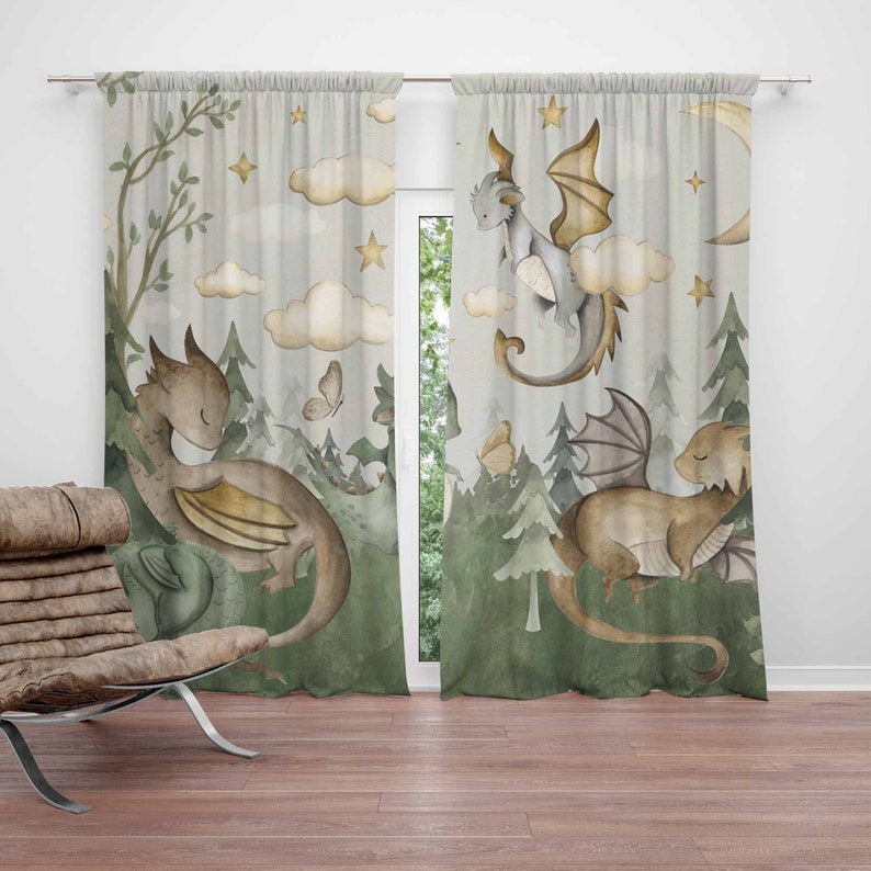 Baby Nursery Youtube - Kleine Draak Kinderkamer Gordijnen Animal Kids