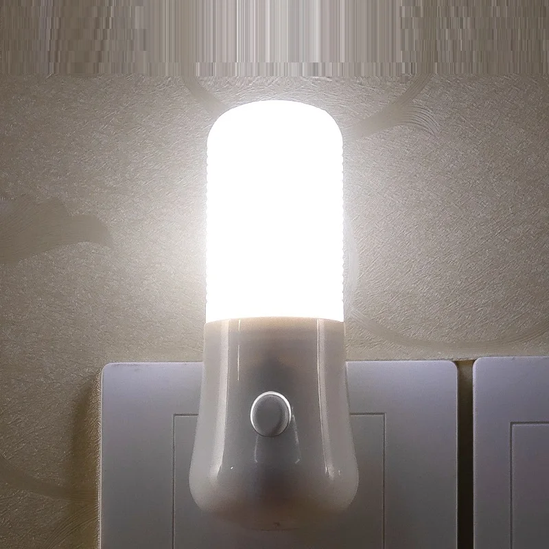 Baby Nursery Night Light - LED-nachtlampje Wit EU /US-drukknop Stopcontact Lamp