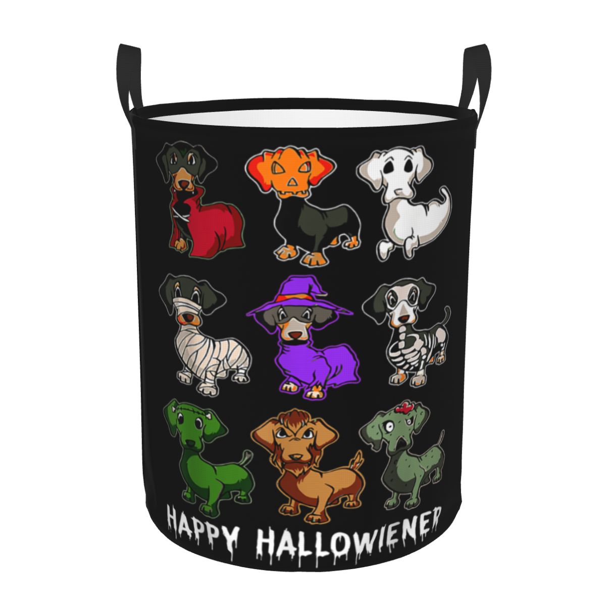 Baby Nursery Hamper - Happy Hallowiener Grappige Teckel Halloween Wasmand