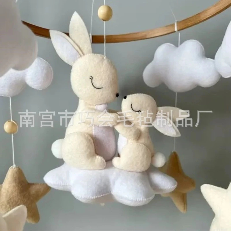 Handgemaakt zacht vilt konijne - Baby Nursery Mobile recensie en prijs