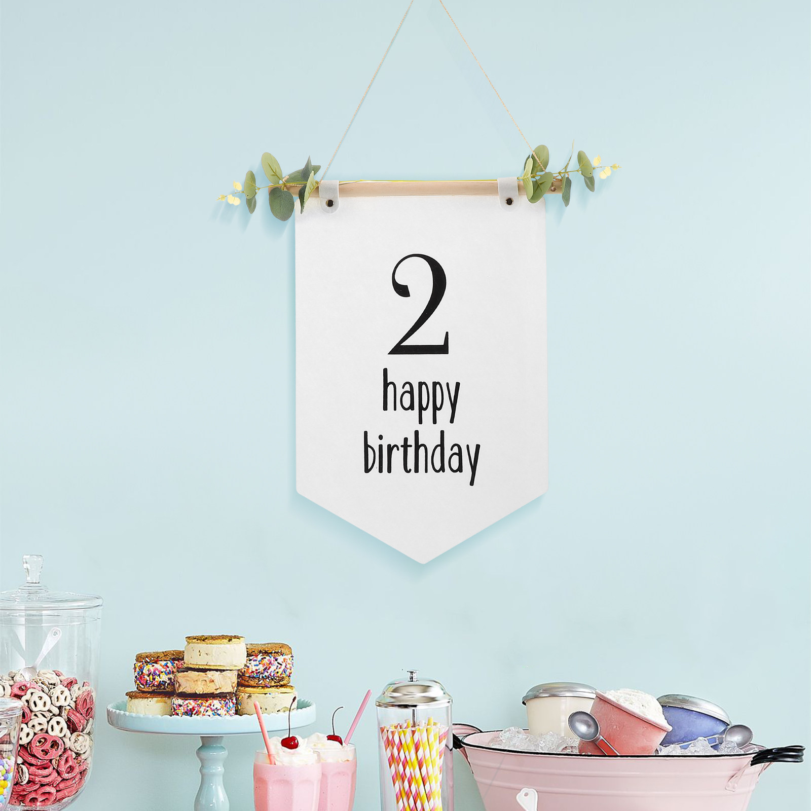 Vilten verjaardagsbanner babys - Baby Nursery Forest Theme recensie en prijs