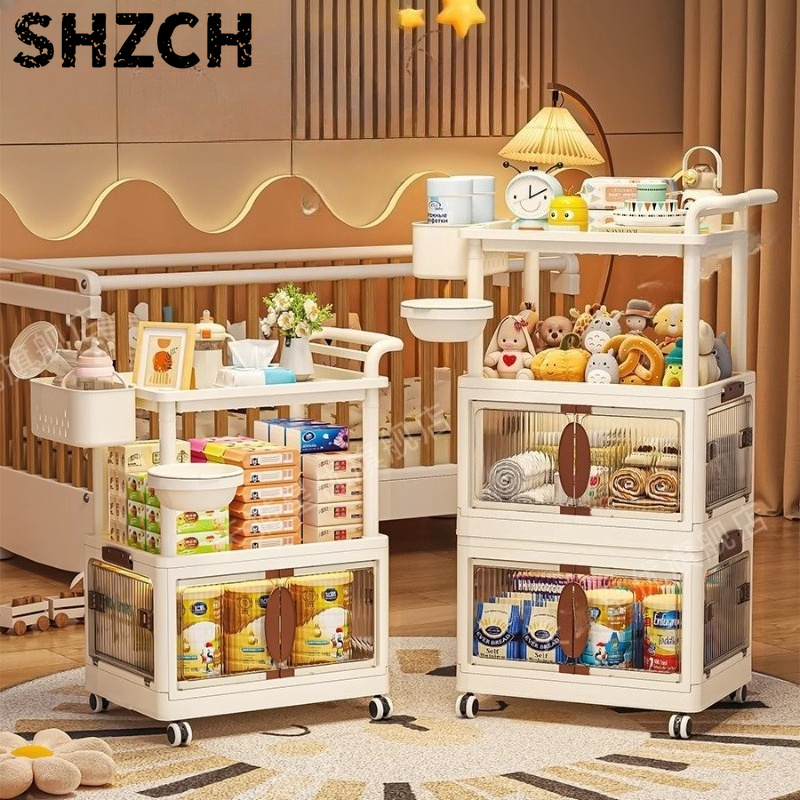 Meerlaagse opbergwagen voor ba - Baby Nursery Cart recensie en prijs