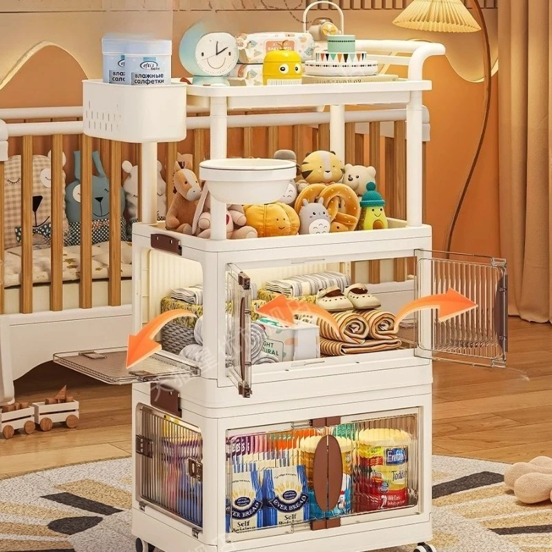 Meerlaagse opbergwagen voor ba - Baby Nursery Cart recensie en prijs