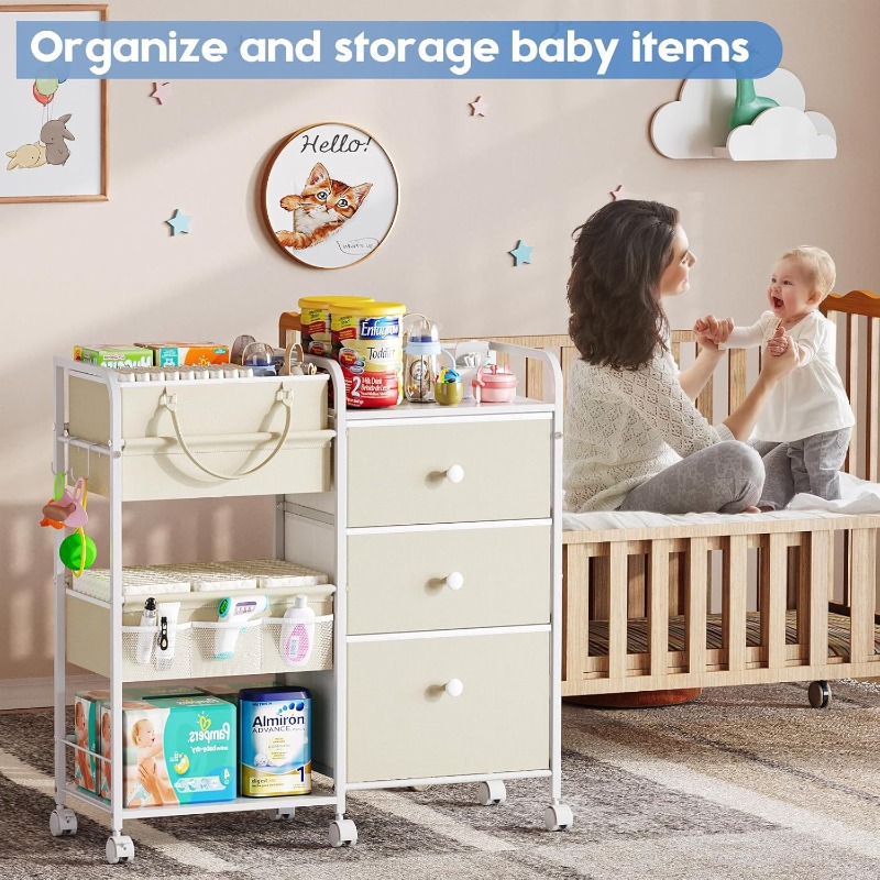 Grote capaciteit babyluier org - Baby Nursery Utility Cart recensie en prijs