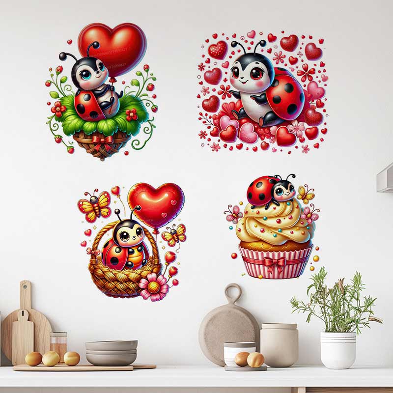 Leuke lieveheersbeestje muurst - Baby Nursery Murals recensie en prijs