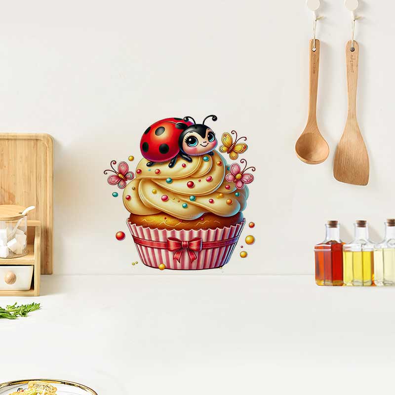 Leuke lieveheersbeestje muurst - Baby Nursery Murals recensie en prijs