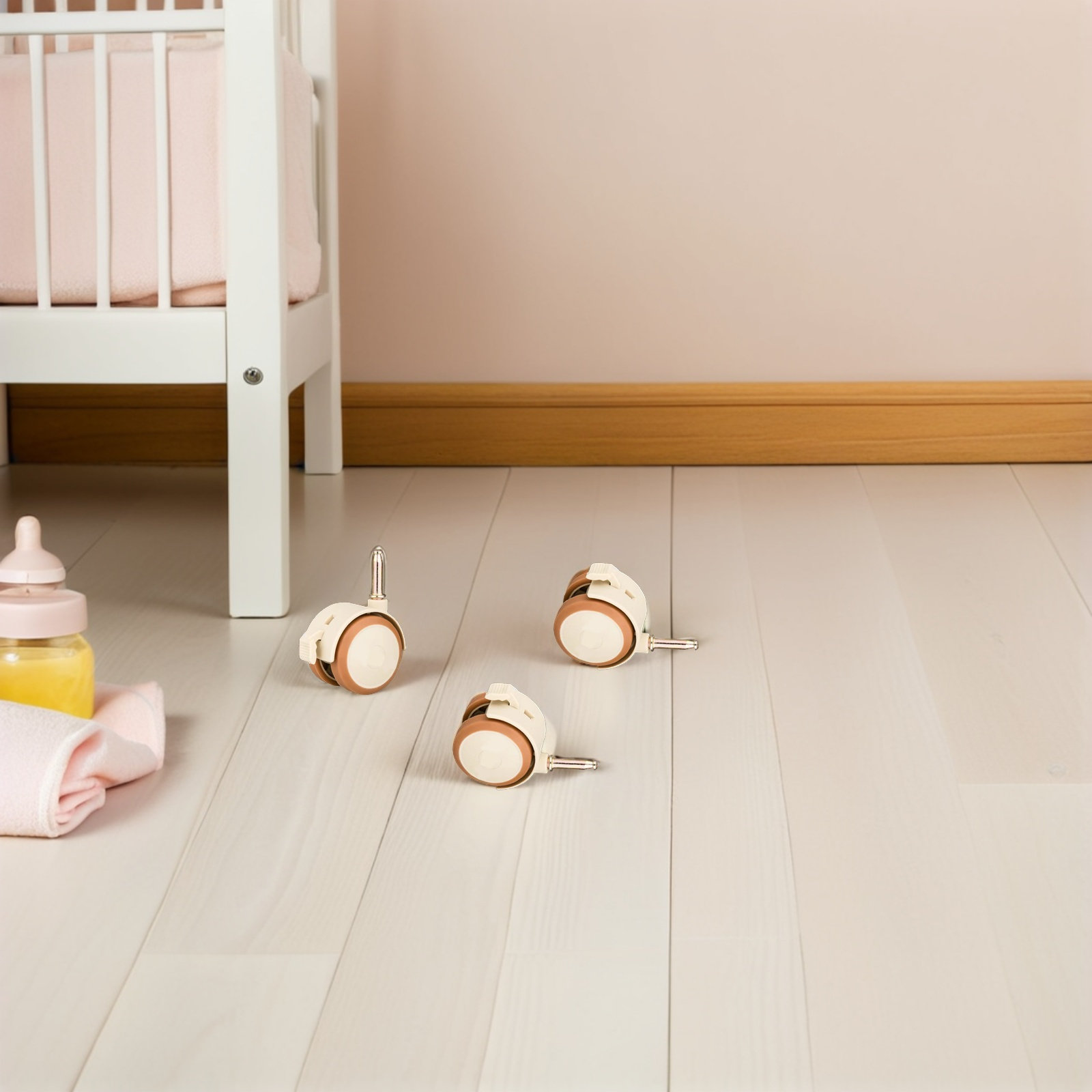 4-delige babywiegwielen, still - Baby Nursery Cart recensie en prijs