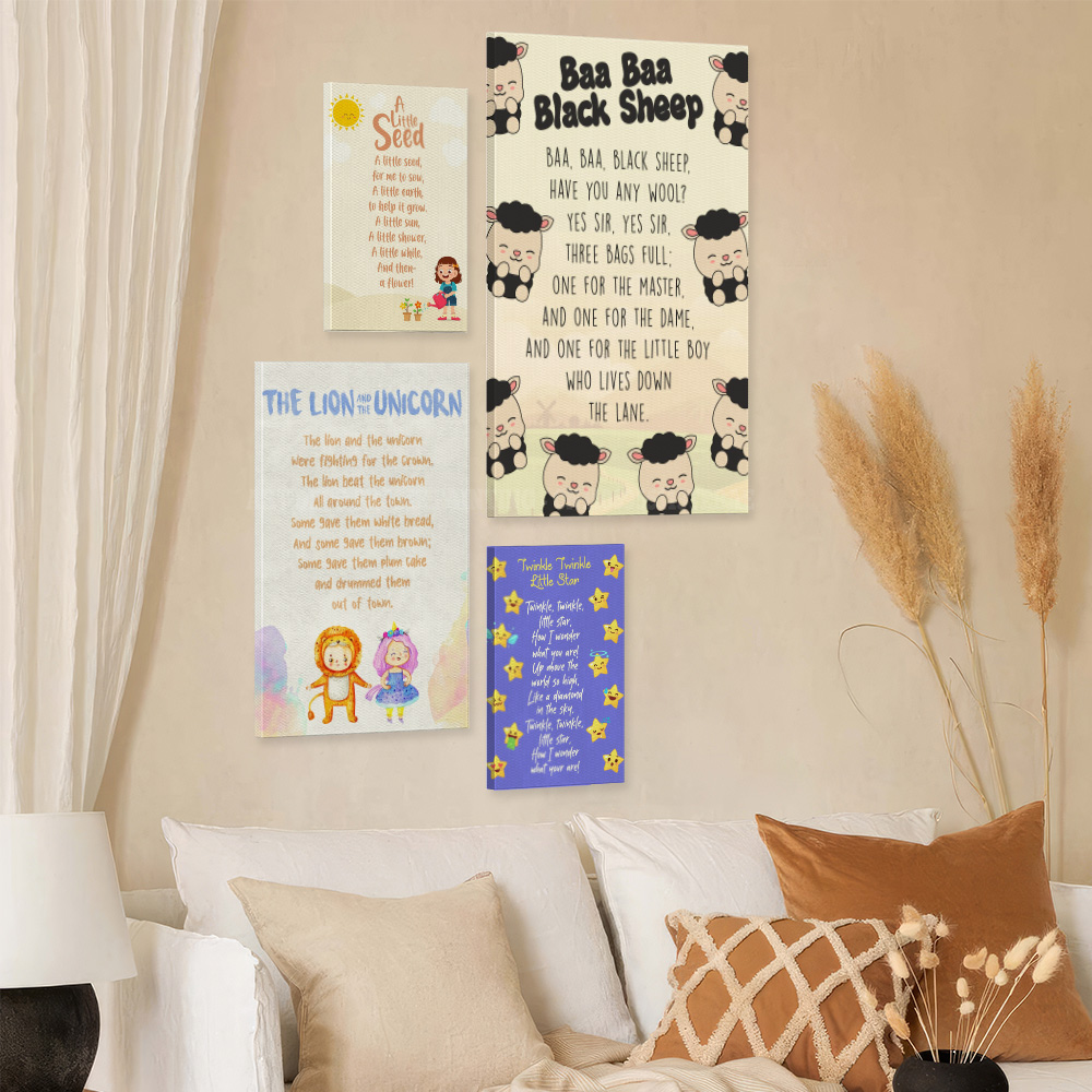 Klassieke kinderliedjes canvas - Baby Nursery Rhymes recensie en prijs