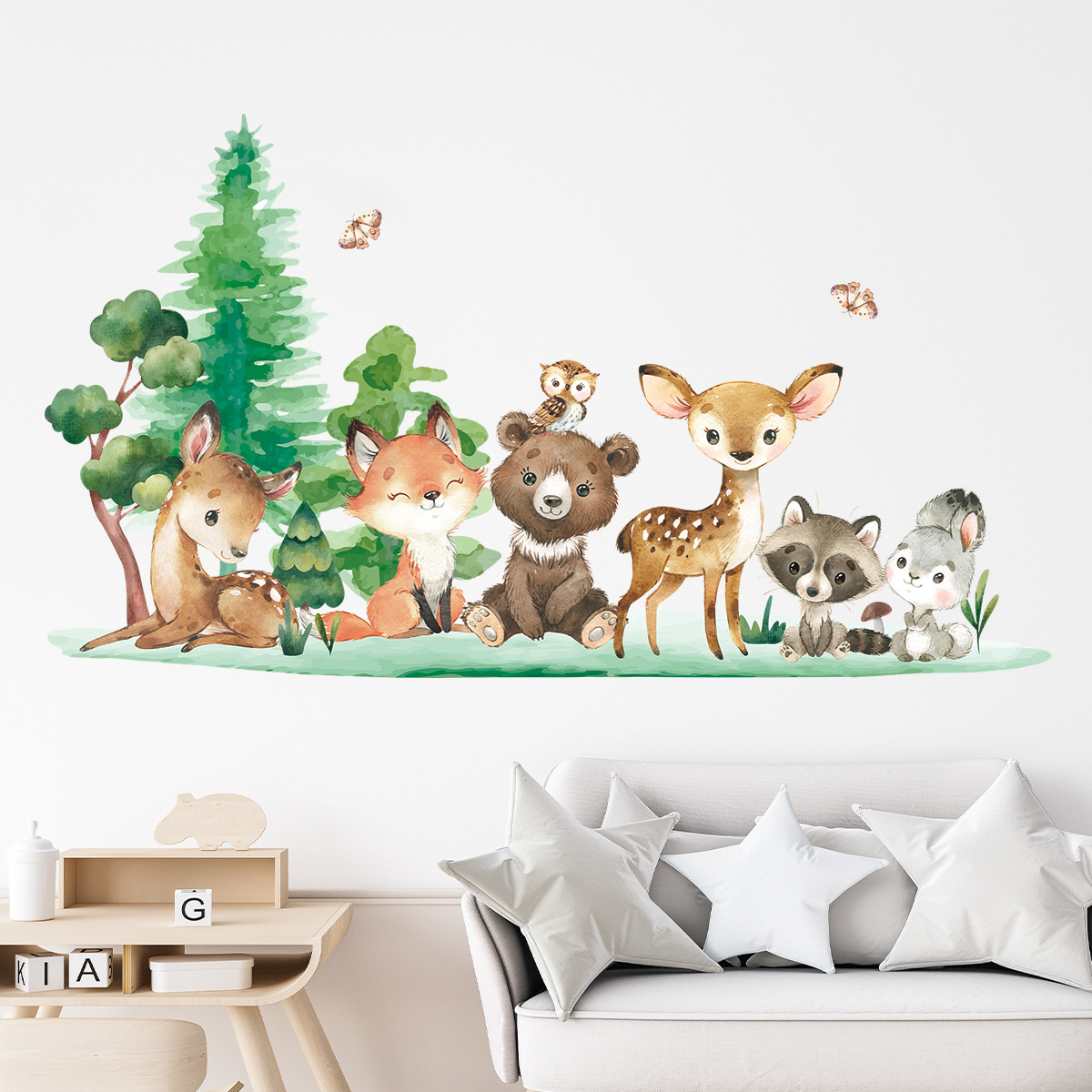 Bosdieren thema beer herten ko - Baby Nursery Forest Theme recensie en prijs