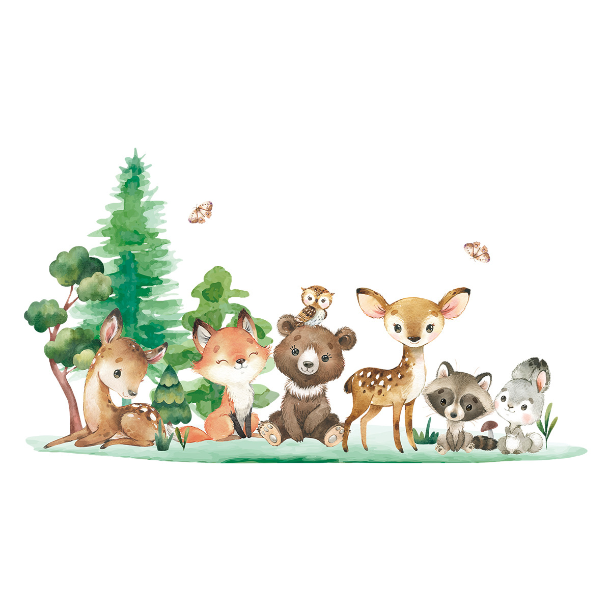 Bosdieren thema beer herten ko - Baby Nursery Forest Theme recensie en prijs
