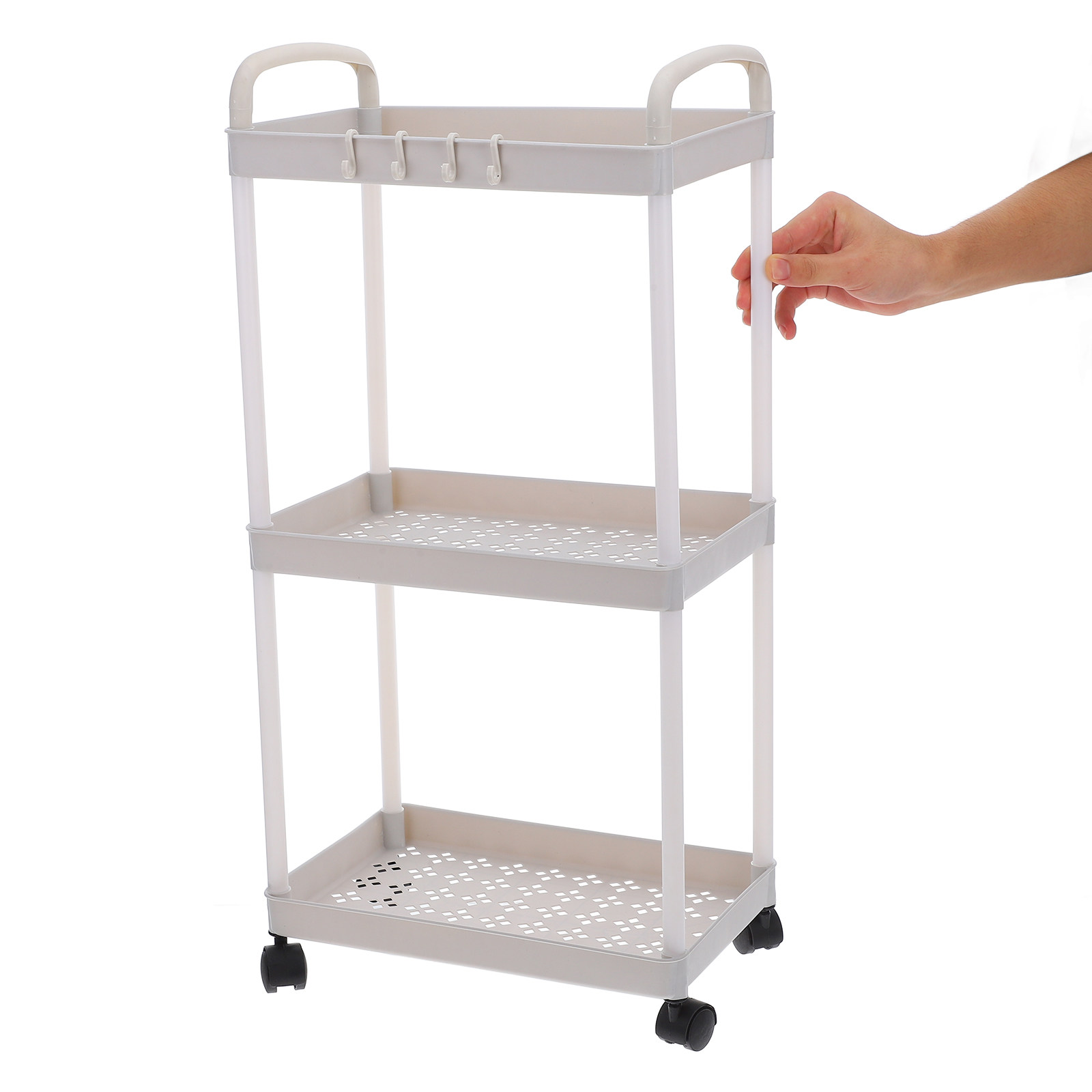 3-laags Utility Cart van plast - Baby Nursery Utility Cart recensie en prijs