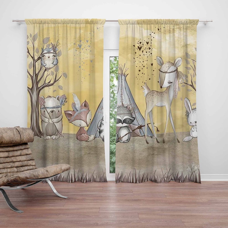 Boho Dieren Kinderkamer Gordij - Baby Nursery Youtube recensie en prijs