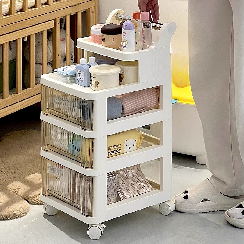 3-laags rollende opbergwagen,  - Baby Nursery Cart recensie en prijs