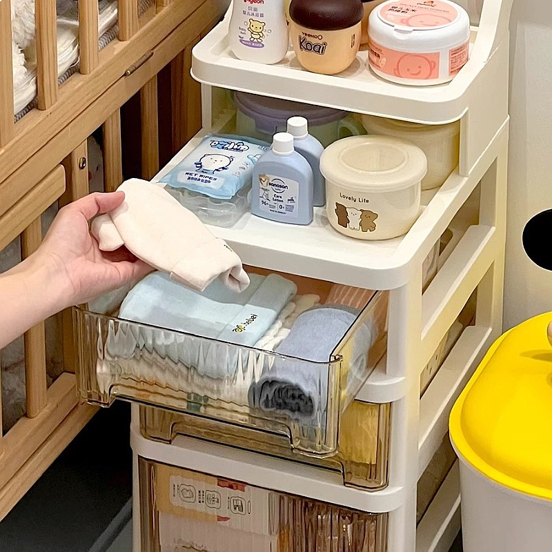 3-laags rollende opbergwagen,  - Baby Nursery Cart recensie en prijs
