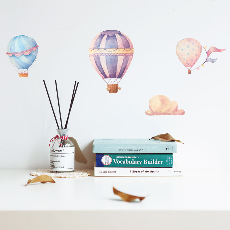 Creatieve kleurrijke hetelucht - Baby Nursery Murals recensie en prijs