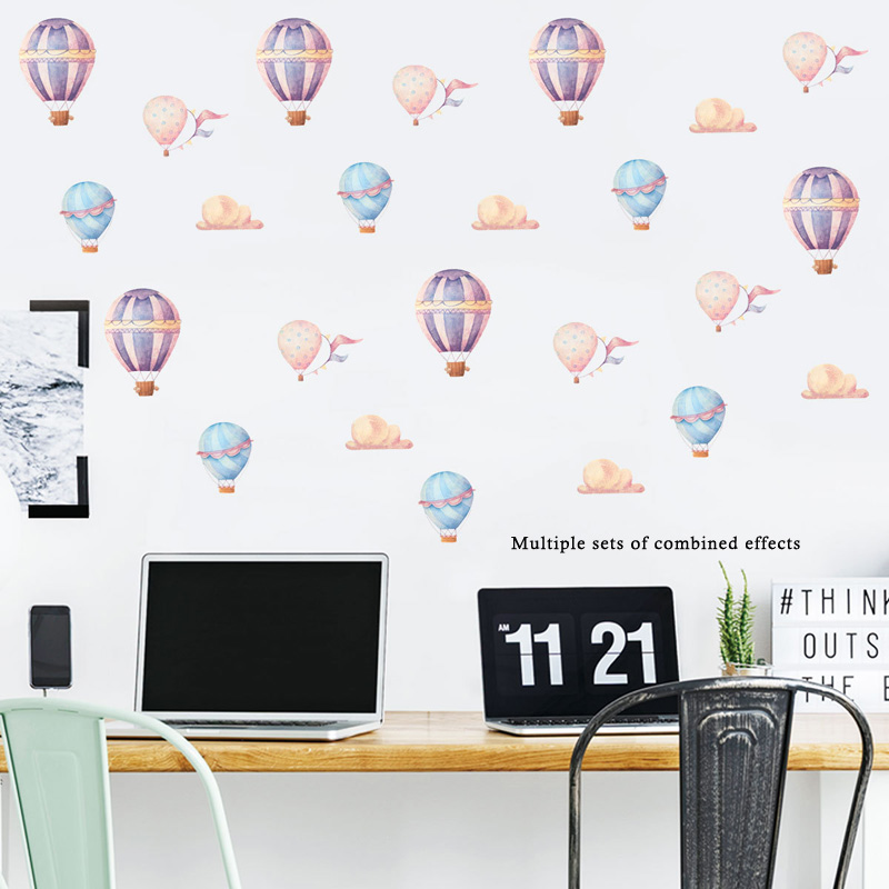 Creatieve kleurrijke hetelucht - Baby Nursery Murals recensie en prijs