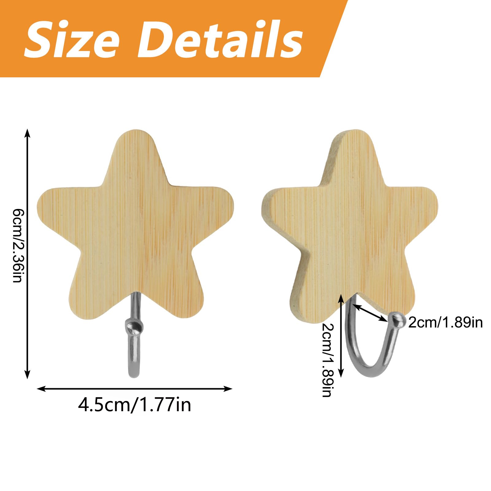 Zelfklevende stervormige haken - Baby Nursery Hooks recensie en prijs