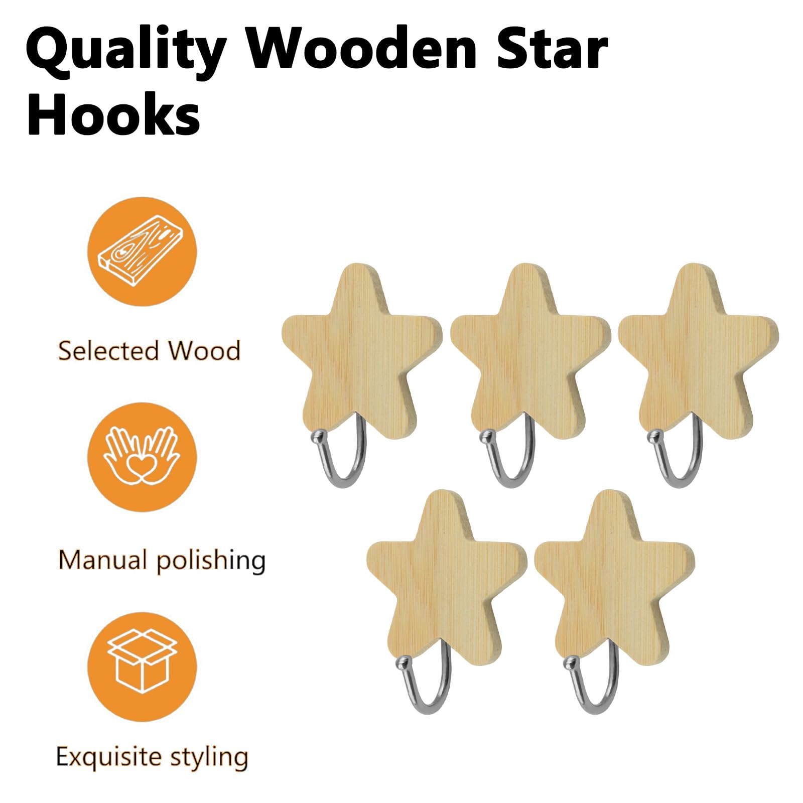 Zelfklevende stervormige haken - Baby Nursery Hooks recensie en prijs