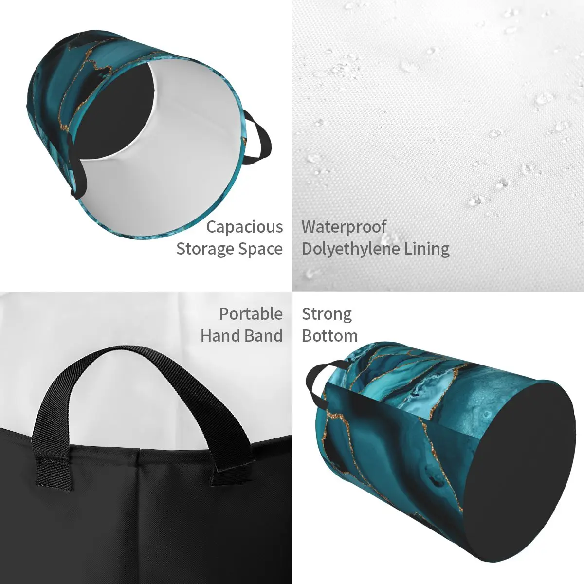 Aangepaste blauwgroen en goud  - Baby Nursery Hamper recensie en prijs