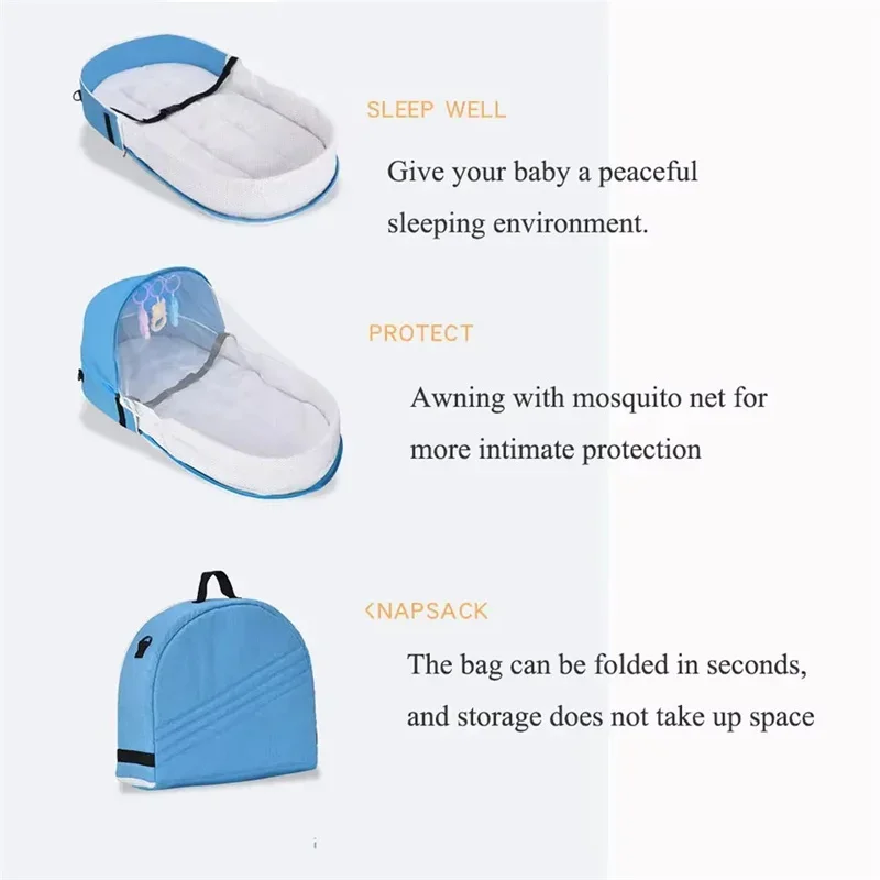 Opvouwbaar draagbaar babybedje - Baby Nursery Hamper recensie en prijs