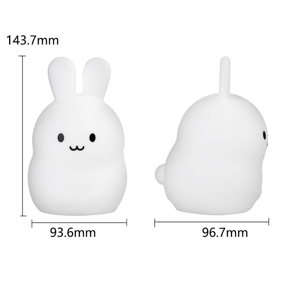 Aanraaksensor Konijn Nachtlamp - Baby Nursery Night Light recensie en prijs