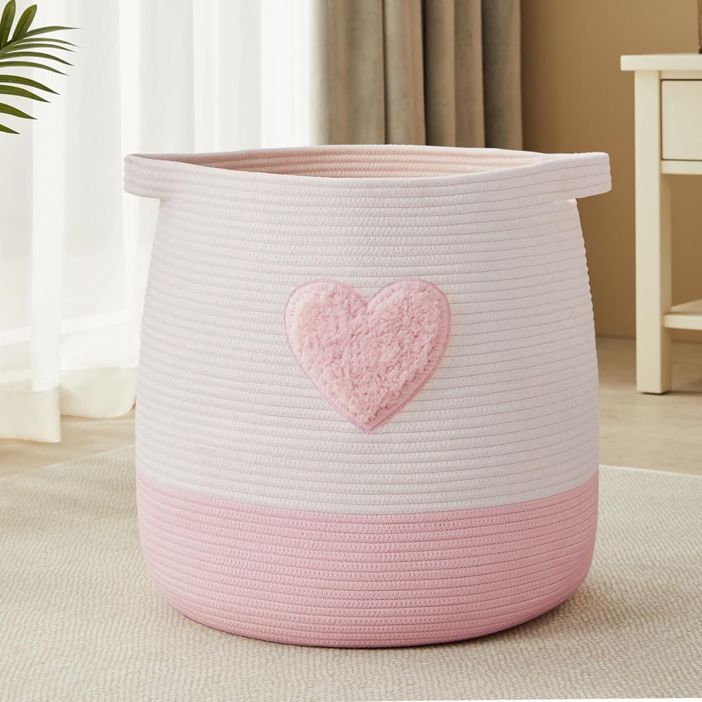 Roze wasmand mand voor kindere - Baby Nursery Hamper recensie en prijs