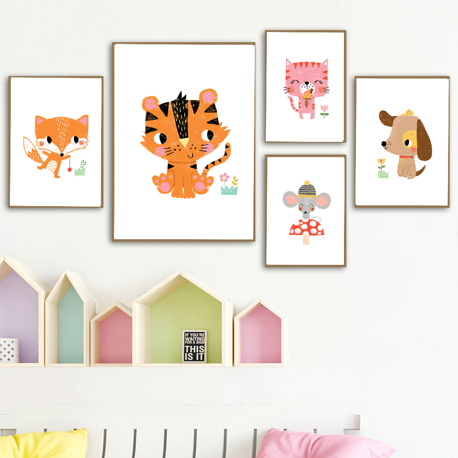 1 stuk frameloze canvas schild - Baby Zoo Nursery recensie en prijs