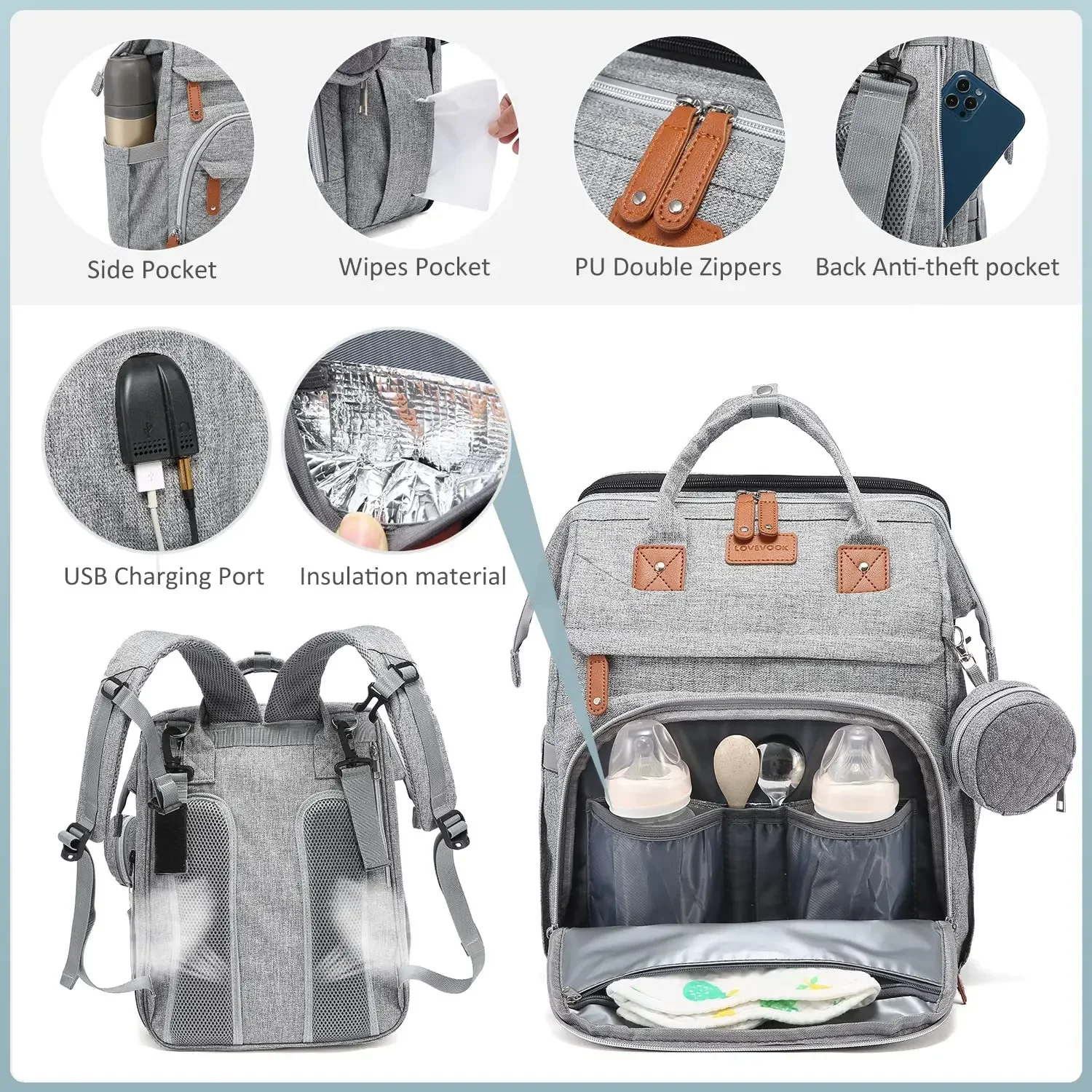 Nieuwe Baby Luier Luiertassen  - Baby Nursery Hamper recensie en prijs