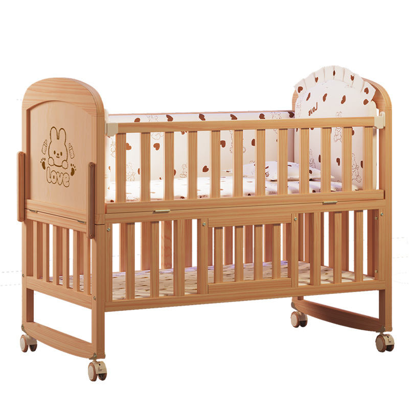 Massief houten babybedje, afne - Baby Nursery With Queen Bed recensie en prijs