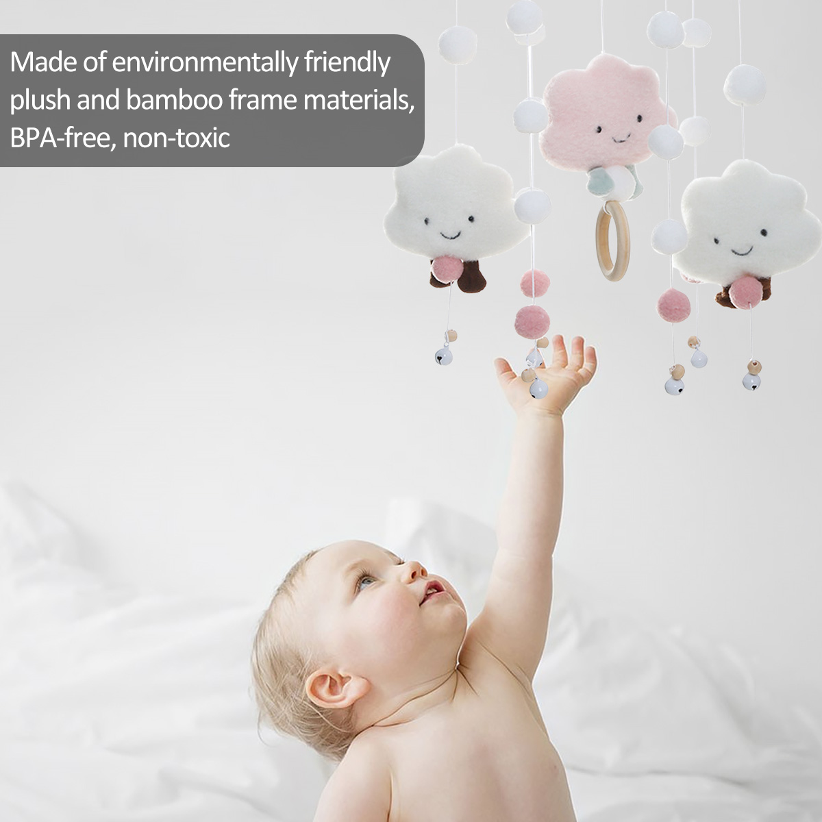 Mobiele windgong met Cloud Dol - Baby Nursery Mobile recensie en prijs