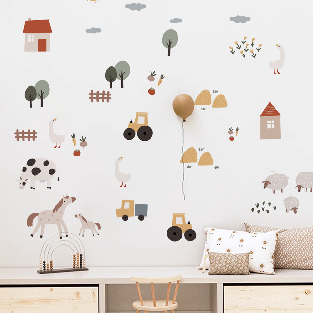 Boho Cartoon Leuke Koeien Boer - Baby Nursery Package recensie en prijs