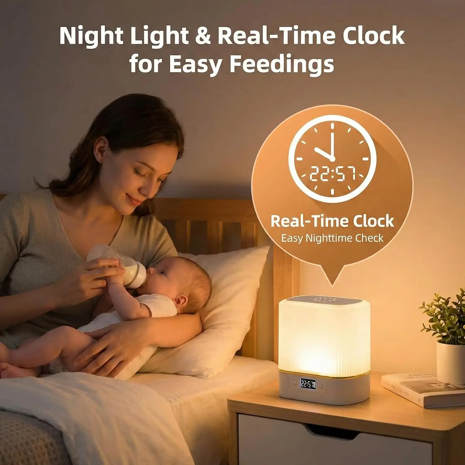 LED-nachtlampje, bedlampje, aa - Baby Nursery Night Light recensie en prijs