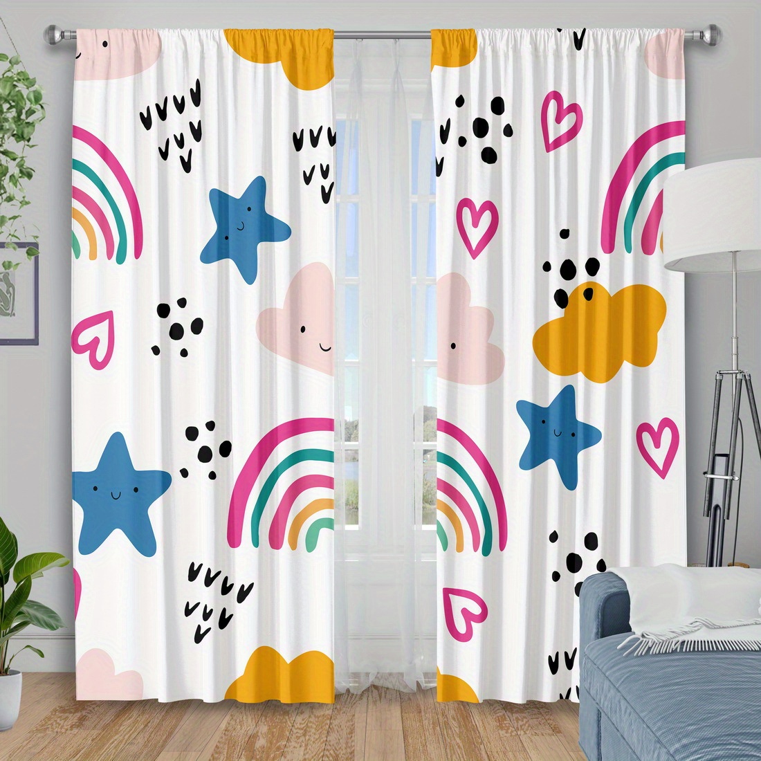 Leuke regenboogsterren harten  - Baby Nursery Youtube recensie en prijs