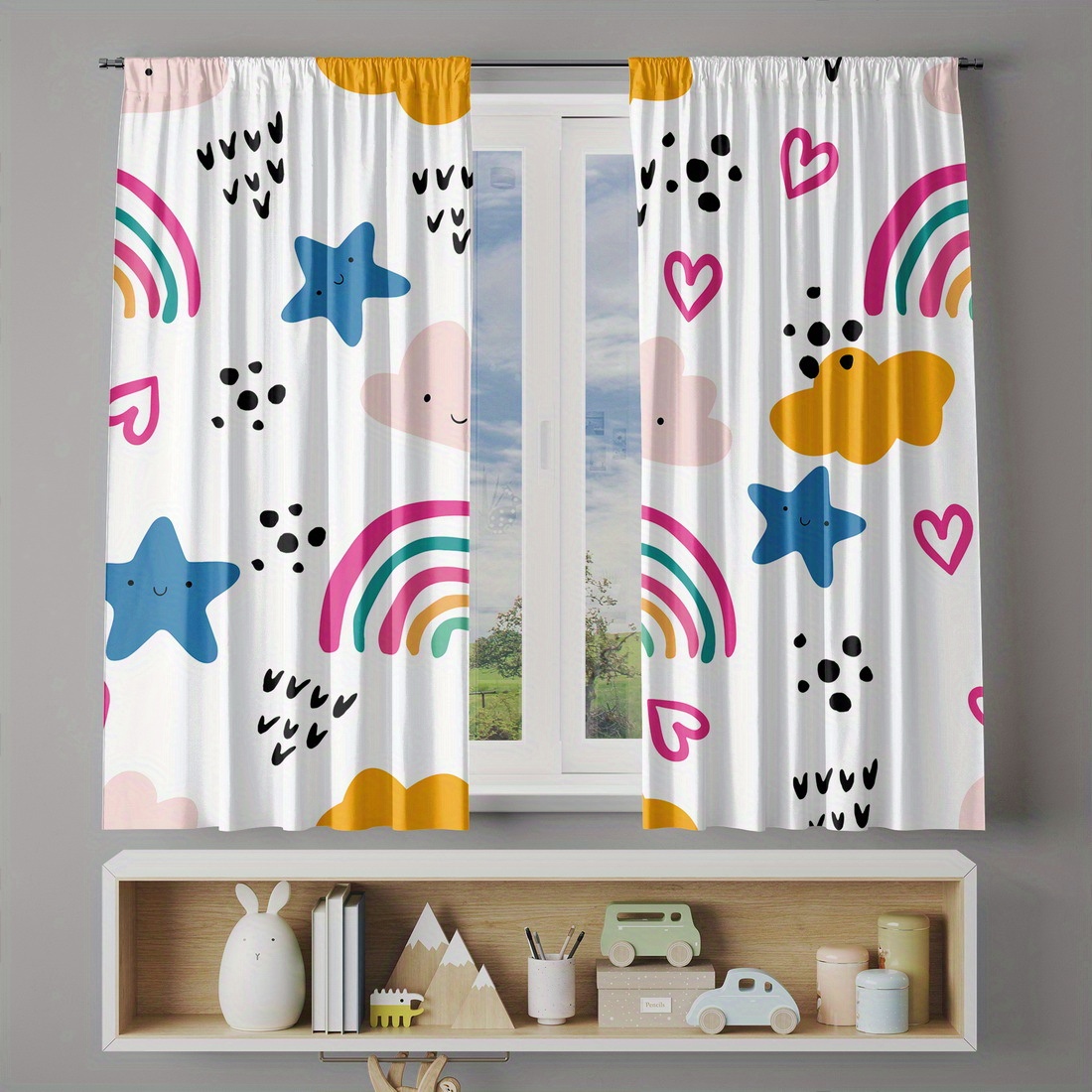 Leuke regenboogsterren harten  - Baby Nursery Youtube recensie en prijs
