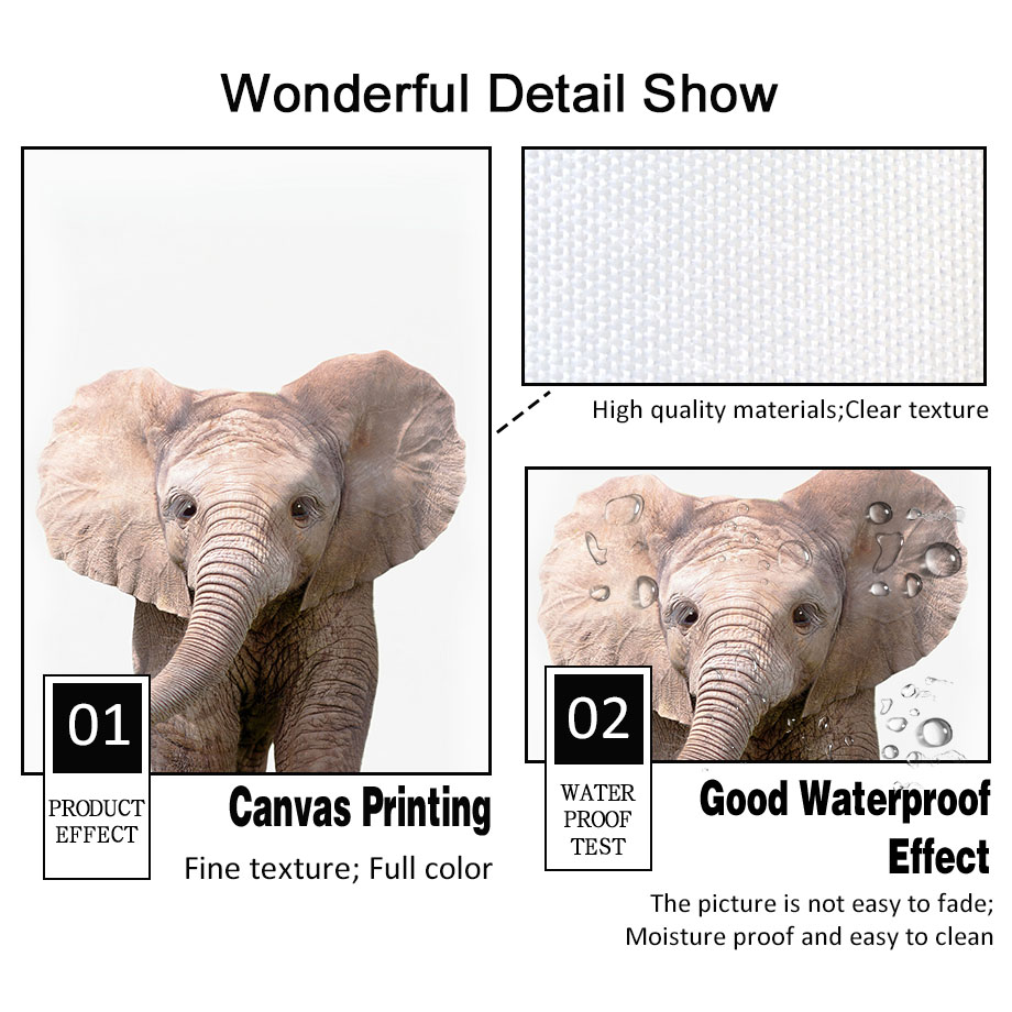 1 stuk frameloos canvas schild - Baby Zoo Nursery recensie en prijs