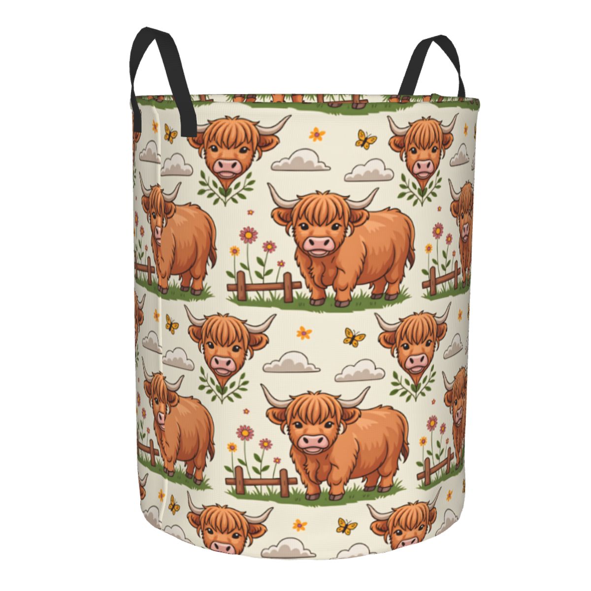 Cartoon Highland Cows wasmand  - Baby Nursery Hamper recensie en prijs