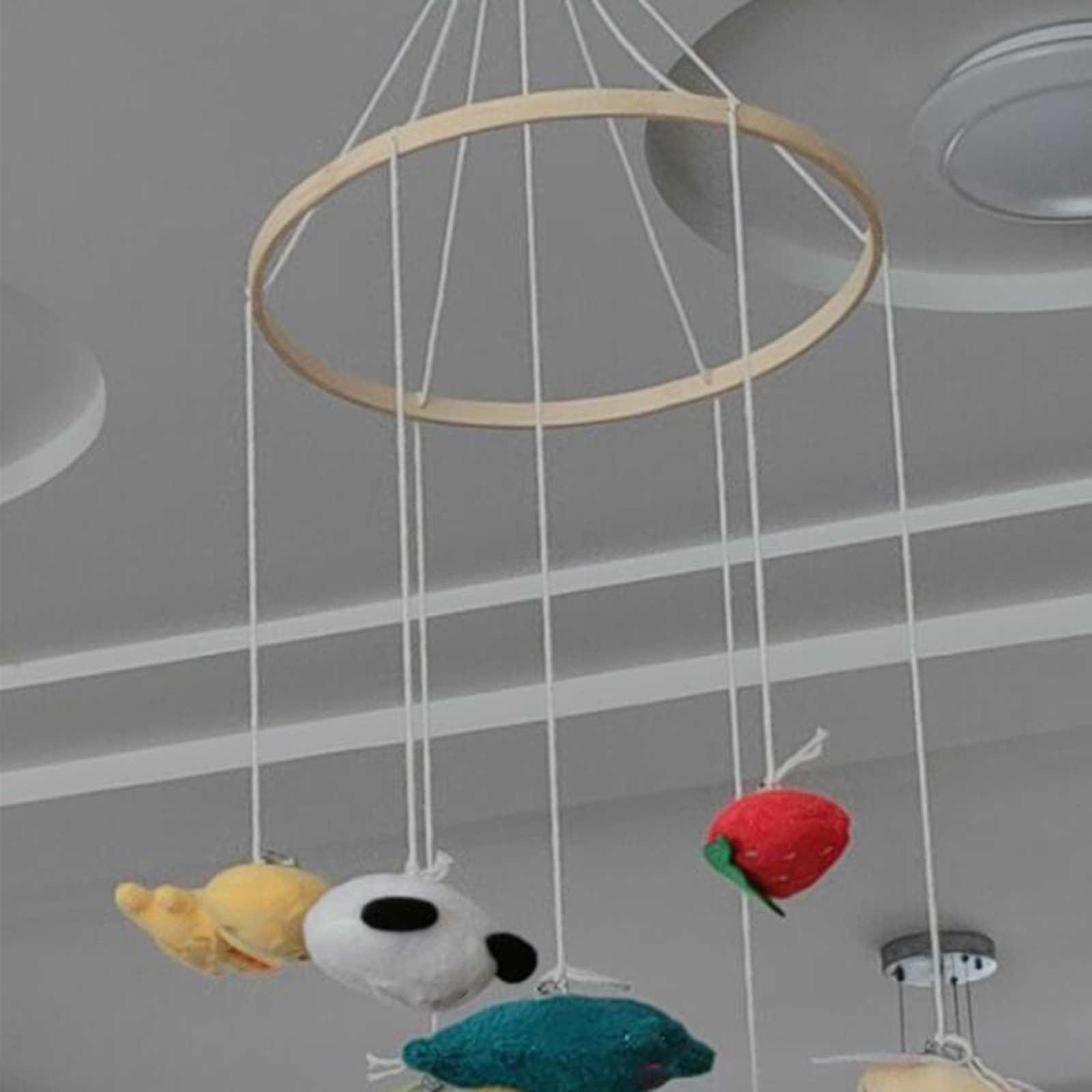 Bamboe mobiel frame hangende w - Baby Nursery Mobile recensie en prijs