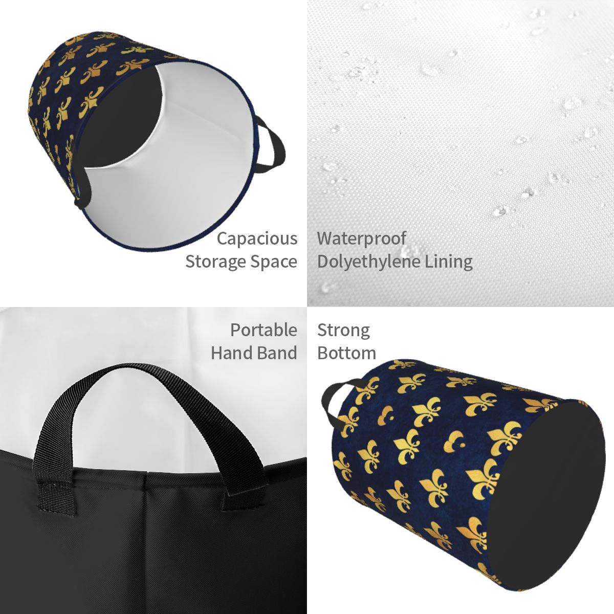 Royal Gold Blue Grunge Fleur D - Baby Nursery Hamper recensie en prijs